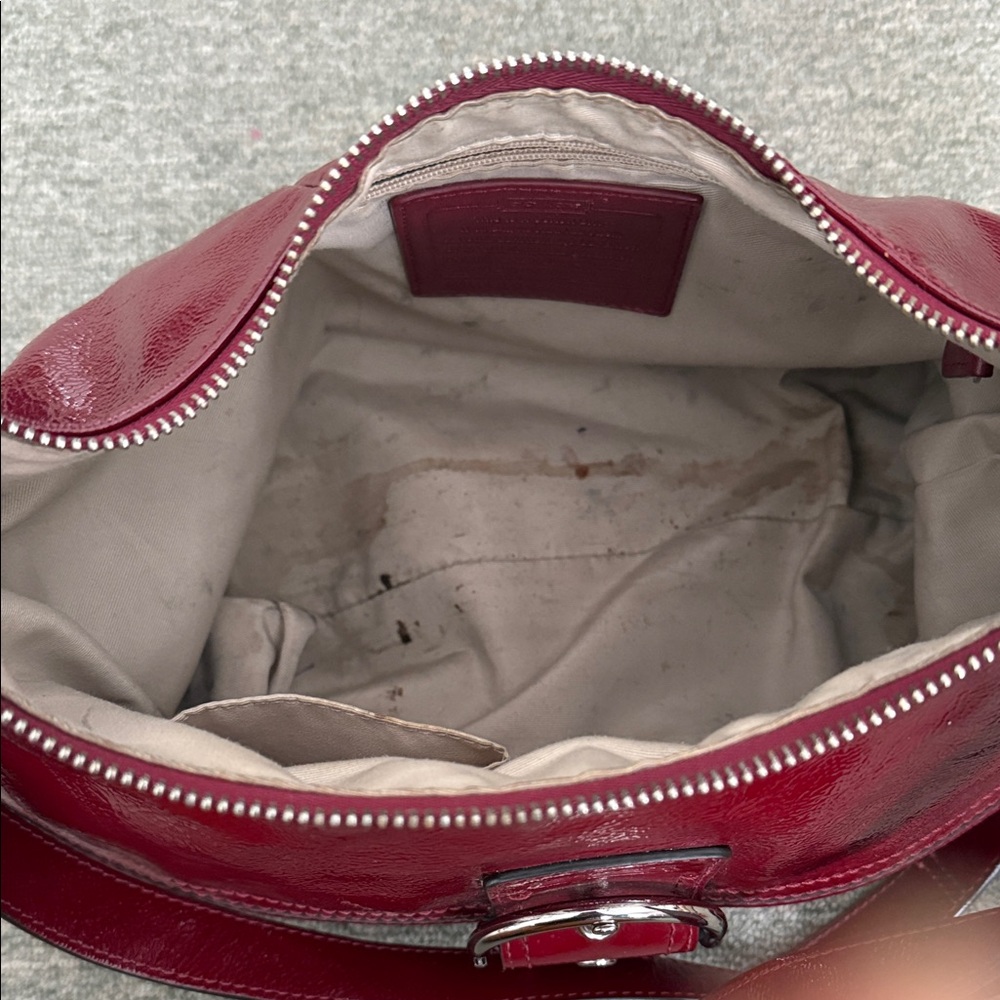 Coach Burgundy Crossbody Bag - Picture 9 of 10